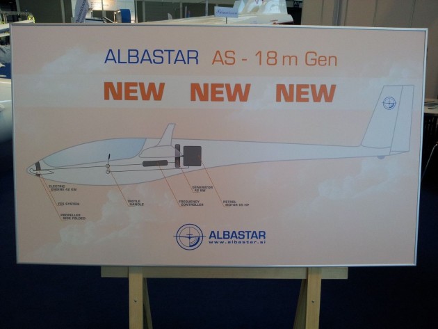 Albastar from Slowenia offers their AS-18m (twoseater) with an engine inside the fuselage which drives a FES in the nose. It will be self-launchable!