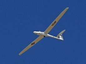 One of the new DG gliders at the Air Force Academy