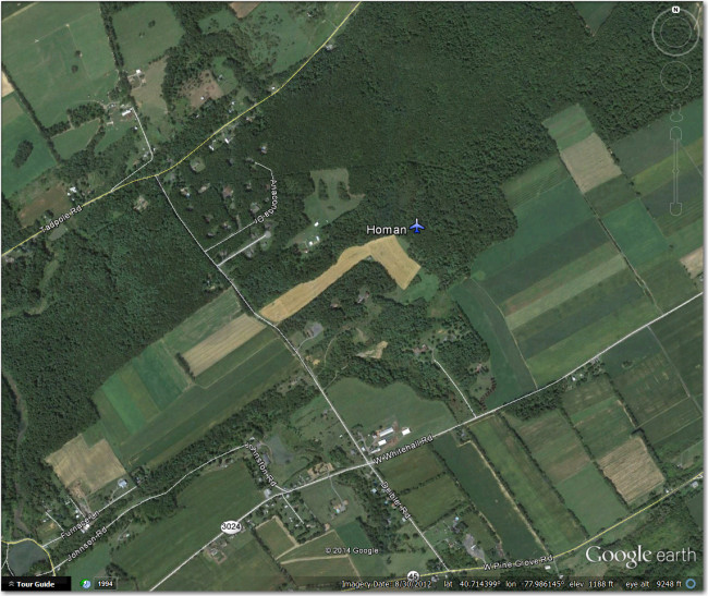 Homan Airstrip - Nothing there that I can see